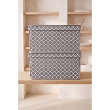 Vaybe 2'li Set Mega Çok Amaçlı Saklama Kutusu Kıyafet ve Oyuncak Düzenleyici Hurç 40X60X30 cm