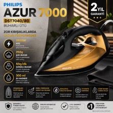 Philips 7000 Serisi Buharlı Ütü, 2800W, 50 G/dk Sürekli Buhar, 250 G Şok Buhar,