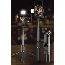 Empressco LED Işıklı, Bluetooth Kumandalı, Ayaklı Mini Tripod, Kompakt ve Şık Tasarım