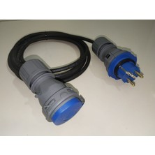 Kırkdabir Dış Ortam Topraklı Priz ve Fişli 3x1,5mm Kauçuk H05RR-F Seyyar Kablo - Siyah