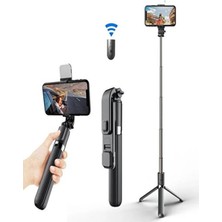Empressco LED Işıklı Kablosuz Selfie Çubuğu ve Tripod Standı, Taşınabilir ve Şık