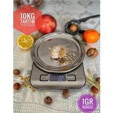 Empressco 10 kg Hassas Çelik Mutfak Terazisi, Dayanıklı ve Şık Tasarım