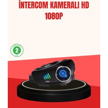 Belirtilmemiş Q28 Kameralı Motosiklet Kask Kulaklık Bluetooth 5.3 Su Geçirmez 1080P Hd