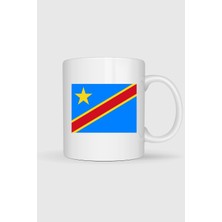 Bahriyeli Collection  Kongo Demokratik Cumhuriyeti Bayrağı Baskılı Kupa Bardak