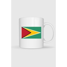 Bahriyeli Collection  Guyana Bayrağı Baskılı Kupa Bardak