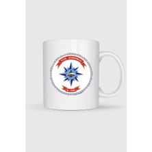 Bahriyeli Collection  Tcg Çubuklu Logo Baskılı Kupa Bardak