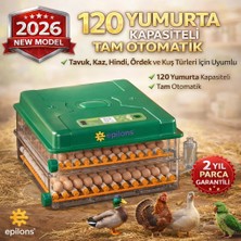 Hayat Store EP-120 Yumurta Kapasiteli Tam Otomatik Kuluçka Makinesi - Yeni Nesil Harici Suluklu, Dijital Nem ve Sıcaklık Göstergeli ( Lisinya )