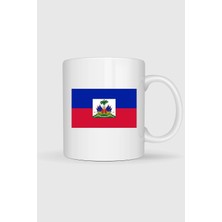 Bahriyeli Collection  Haiti Bayrağı Baskılı Kupa Bardak