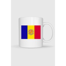 Bahriyeli Collection  Andorra Bayrağı Baskılı Kupa Bardak