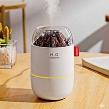 Kararlı Ticaret Ahşap Odun Ateşi TASARIMLI 280 ml Ultrasonik Hava Nemlendirici & Aroma Difüzör – Soğuk Buhar Makinesi, LED Işıklı, Ortam Nemlendirici