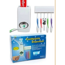 BURADABULDUN Diş Macunu Sıkacağı + 5'li Fırça Tutucu