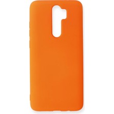 Aydogan's Xiaomi Redmi Note 8 Pro Kılıf Nano Içi Kadife Silikon - Turuncu