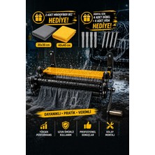 Candar Teknik Bez Sıkma Aparatı Oto Yıkama Havlu Makinesi - 2 Adet Mikrofiber 4 Adet Vida+Dübel Hediye! - 40CM