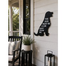 Marlith Home Komik Yazılı Köpek Duvar Dekoru Mdf Ahşap Duvar Süsü – Zero Distance – 32X30 cm