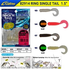 Owner 82914 Ring Single Tail Lrf Silikonu 3.81 cm 15