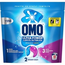 Esranın Dünyası Omo Ultra Power Kapsül Çamaşır Deterjanı 18 Yıkama - Pratik Temizlik