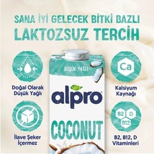 Esranın Dünyası Alpro Hindistan Cevizi Sütü 1 L Vegan Laktozsuz