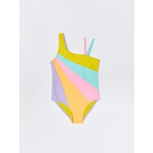 Deep Beach Askılı Renk Bloklu Çocuk Mayo