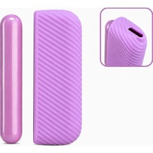 Reks Iqos Illuma/illuma I Için Uyumlu Kılıf Lavanta Lila Işıltısı ve Şık Parlak Lila Yan Kapak