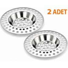 Cina Max 2 Adet Paslanmaz Çelik Lavabo Süzgeci Evye Gider Süzgeci Mutfak Lavabo Gider Filtresi Tıkanma Önleyici