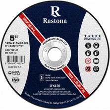 Rastona Metal Kesici Taş 125X2.5X22.23MM 25 Adet