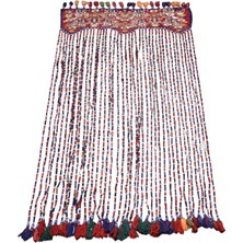 Kilim Antik El Dokuma Boncuklu Kapılık Dekorluk Iran Sine Yün Kilim 1601 - Yeni - Çok Renkli