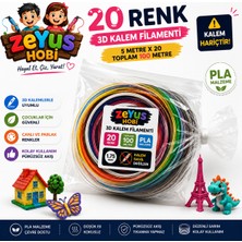 Zeyus Filament 20 Renk 5 Metre(Toplam 100 Metre )