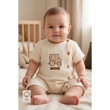 Minory Baby - %100 Pamuk Müslin Bebek Tulum
