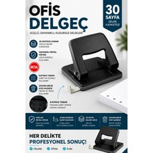 Anı Ofis Kırtasiye Ofis Metal Delgeç 30 Sayfa Delme Kapasiteli A4 Evrak Delgeci Kaymaz Taban Dayanıklı Gövde