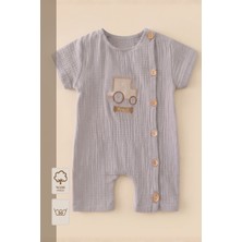 Minory Baby - %100 Pamuk Müslin Bebek Tulum