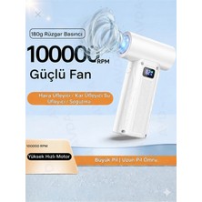 Avda Mini Jet Fan Açık Hava Spor Kampı Için Mangal Için Güçlü Fan Şarj Edilebilir