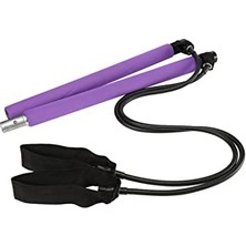MarkEntegra Portable Pilates Bar Egzersiz Çubuğu Tek Ebat, Tek Ebat, Brcbk, Mor