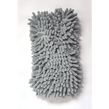 MarkEntegra 7040 Mikrofiber Şönil Oto Temizlik & Yıkama ve Kurulama Süngeri 8X23 Cm. Gri