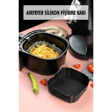 Bütün Airfryer'lere Uyumlu Siyah Silikon Pişirme Kabı