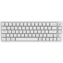 MarkEntegra Hawk Gaming HK251 Membrane Rgb Kablosuz/bluetooth%65 Türkçe Gaming Klavye (Beyaz)