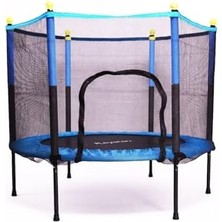 MarkEntegra Fileli  Boy Trambolin 120 cm Çap Mavi Kolay Kurulum, Tek Ebat, L120MVV,