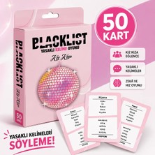 LUXMON Kız Kıza Yasaklı Kelime Kart Oyunu Blacklist 50 Kart