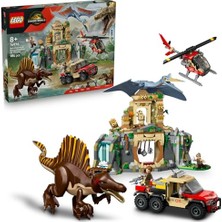 MarkEntegra LEGO Jurassic World Spinosaurus ve Quetzalcoatlus Hava Görevi 76976-8 Yaş ve Üzeri Dinozor Meraklısı Çocuklar Için Yaratıcı Oyuncak Yapım Seti, Doğum Günü Hediyesi (984 Parça)