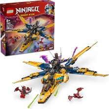 MarkEntegra LEGO Nınjago Ras ve Arin'in Süper Fırtına Jeti 71833-8 Yaş ve Üzeri Çocuklar Için 3 Ninja Minifigürü Içeren Yaratıcı Oyuncak Yapım Seti, Doğum Günü Hediyesi (510 Parça)