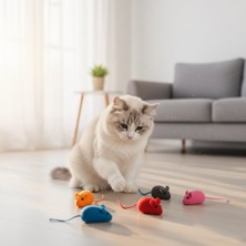 Runaway Kedi Eğitim Oyun Faresi 4’lü Set Dikkat ve Hareket