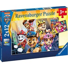 MarkEntegra 51519 Paw Patrol Çocuk Puzzle, 2X12 Parça