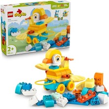 MarkEntegra LEGO Duplo Kasabası 3’ü 1 Arada Tekerlekli Hayvanlar 10448 – 2 Yaş ve Üzeri Hayvansever Çocuklar Için Hayal Gücü Geliştiren Eğitici Oyuncak Yapım Seti, Doğum Günü Hediyesi (58 Parça)