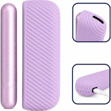 Reks Iqos Illuma/illuma I Için Uyumlu Kılıf Inci Tozu Gül Pembesi ve Şık Parlak Yan Kapak