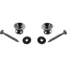 MarkEntegra Midex Pm1-2x Silver Metal Kaliteli Gitar Askı Pimi Omuz Askısı Takmak Için Vida Pim (2 Adet)