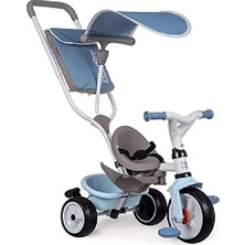 MarkEntegra Smoby, 741400, Evrimsel Üç Tekerlekli Bisiklet, Sessiz Tekerlekler, Kafalık, Emniyet Kemeri, Park Freni, Korna, Geri Çekilebilir Ayak Dayama Yeri, 360° Güneşlik, Çanta, Serbest Tekerlek Sistemi