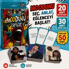 LUXMON Moodunu Anlat Kaos Mini Paket Eğlenceli Kart Oyunu 50 Kart