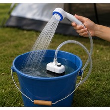 Likya Rota USB Şarjlı Taşınabilir Kamp Duşu 150 cm Hortumlu Outdoor Duş Sistemi