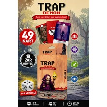 LUXMON Trap Demon Strateji ve Macera Kart Oyunu - 49 Kart + Zar Hediyeli