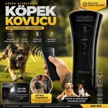Likya Rota Ultrasonik Köpek Kovucu ve Eğitim Cihazı LED Işıklı 20 Metre Etkili