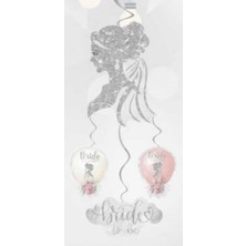 Hayaller Dükkanı Süs Sarkıt Brıde To Be 4 Lü Set Gümüş Pk:4
